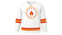 Load image into Gallery viewer, Pentecost Original Hockey Jersey in White, front view – custom name and number