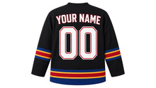 Load image into Gallery viewer, Philippines Original Hockey Jersey in Black, back view with your name and number
