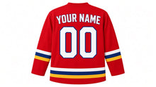 Load image into Gallery viewer, Philippines Original Hockey Jersey in Red, back view with your name and number