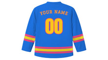 Load image into Gallery viewer, Phi Ta Khon Original Hockey Jersey in Electric Blue, back view with your name and number