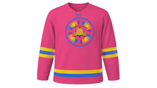 Load image into Gallery viewer, Phi Ta Khon Original Hockey Jersey in Hot Pink, front view – custom name and number