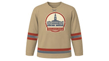 Load image into Gallery viewer, Philadelphia Original Hockey Jersey in Cobblestone, front view – custom name and number