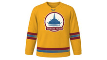 Load image into Gallery viewer, Phnom Penh Original Hockey Jersey in Saffron Yellow, front view – custom name and number