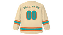 Load image into Gallery viewer, Phuket Original Hockey Jersey in Coral Sand, back view with your name and number