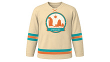 Load image into Gallery viewer, Phuket Original Hockey Jersey in Coral Sand, front view – custom name and number