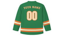 Load image into Gallery viewer, Phuket Original Hockey Jersey in Palm Green, back view with your name and number
