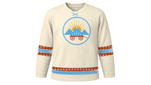 Load image into Gallery viewer, Pioneer Day Original Hockey Jersey in Cream, front view – custom name and number