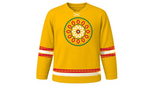 Load image into Gallery viewer, Pohela Boishakh Original Hockey Jersey in Marigold Yellow, front view – custom name and number