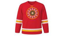 Load image into Gallery viewer, Pohela Boishakh Original Hockey Jersey in Red, front view – custom name and number