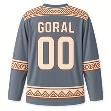 Load image into Gallery viewer, Poland Tatra Highlander Original Hockey Jersey in Highland Slate, back view with your name and number