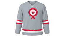 Load image into Gallery viewer, Polish Independence Day Original Hockey Jersey in Silver Gray, front view – custom name and number
