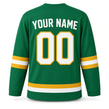 Load image into Gallery viewer, Pongal Original Hockey Jersey in Green, back view with your name and number
