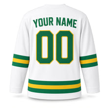 Load image into Gallery viewer, Pongal Original Hockey Jersey in White, back view with your name and number