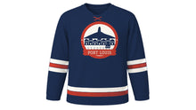 Load image into Gallery viewer, Port Louis Original Hockey Jersey in Harbour Navy, front view – custom name and number