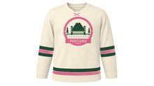 Load image into Gallery viewer, Portland Original Hockey Jersey in Cream, front view – custom name and number