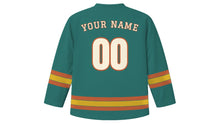 Load image into Gallery viewer, Porto Original Hockey Jersey in Douro Teal, back view with your name and number