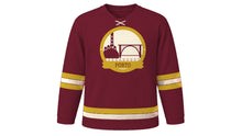 Load image into Gallery viewer, Porto Original Hockey Jersey in Port Wine, front view – custom name and number