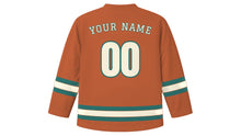 Load image into Gallery viewer, Porto Original Hockey Jersey in Ribeira Terracotta, back view with your name and number