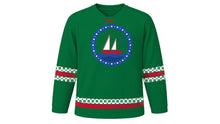 Load image into Gallery viewer, Portugal Day Original Hockey Jersey in Green, front view – custom name and number