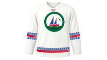Load image into Gallery viewer, Portugal Day Original Hockey Jersey in White, front view – custom name and number
