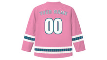 Load image into Gallery viewer, Poson Poya Original Hockey Jersey in Lotus Pink, back view with your name and number
