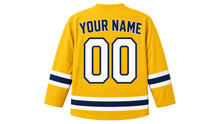 Load image into Gallery viewer, Presidents' Day Original Hockey Jersey in Gold, back view with your name and number
