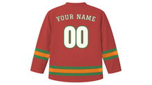 Load image into Gallery viewer, Pune Original Hockey Jersey in Fort Maroon, back view with your name and number
