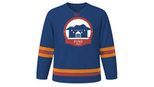 Load image into Gallery viewer, Pune Original Hockey Jersey in Monsoon Navy, front view – custom name and number