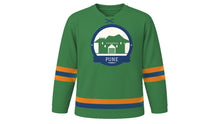 Load image into Gallery viewer, Pune Original Hockey Jersey in Sahyadri Green, front view – custom name and number