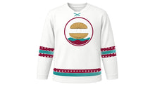 Load image into Gallery viewer, Qatar National Day Original Hockey Jersey in White, front view – custom name and number