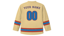 Load image into Gallery viewer, Qingdao Original Hockey Jersey in Seaside Sand, back view with your name and number