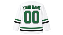 Load image into Gallery viewer, Qingming Original Hockey Jersey in White, back view with your name and number