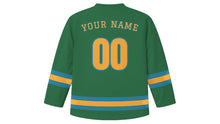 Load image into Gallery viewer, Queenstown Original Hockey Jersey in Fiordland Green, back view with your name and number