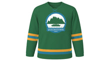 Load image into Gallery viewer, Queenstown Original Hockey Jersey in Fiordland Green, front view – custom name and number