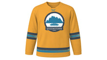 Load image into Gallery viewer, Queenstown Original Hockey Jersey in Sunrise Amber, front view – custom name and number