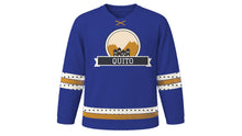 Load image into Gallery viewer, Quito Original Hockey Jersey in Andean Indigo, front view – custom name and number