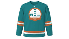 Load image into Gallery viewer, Rabat Original Hockey Jersey in Atlantic Teal, front view – custom name and number