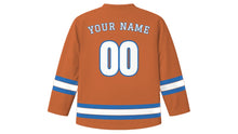 Load image into Gallery viewer, Rabat Original Hockey Jersey in Terracotta, back view with your name and number