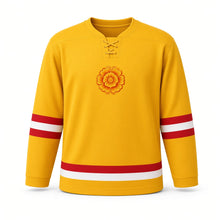 Load image into Gallery viewer, Raksha Bandhan Original Hockey Jersey in Yellow, front view – custom name and number