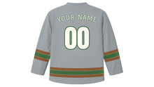 Load image into Gallery viewer, Raleigh Original Hockey Jersey in Capitol Granite, back view with your name and number