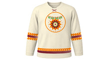 Load image into Gallery viewer, Rama Navami Original Hockey Jersey in Ivory, front view – custom name and number
