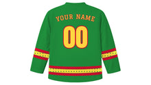 Load image into Gallery viewer, Rath Yatra Original Hockey Jersey in Green, back view with your name and number