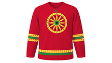 Load image into Gallery viewer, Rath Yatra Original Hockey Jersey in Red, front view – custom name and number