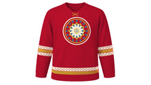 Load image into Gallery viewer, Reformation Day Original Hockey Jersey in Liturgical Red, front view – custom name and number