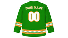Load image into Gallery viewer, Republic Day India Original Hockey Jersey in Green, back view with your name and number