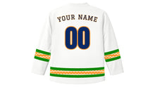 Load image into Gallery viewer, Republic Day India Original Hockey Jersey in White, back view with your name and number