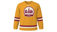 Load image into Gallery viewer, Riga Original Hockey Jersey in Amber, front view – custom name and number