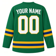 Load image into Gallery viewer, Rio de Janeiro Original Hockey Jersey in Green, back view with your name and number