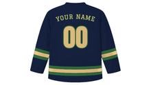 Load image into Gallery viewer, Riyadh Original Hockey Jersey in Night Navy, back view with your name and number