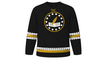 Load image into Gallery viewer, Rizal Day Original Hockey Jersey in Black, front view – custom name and number